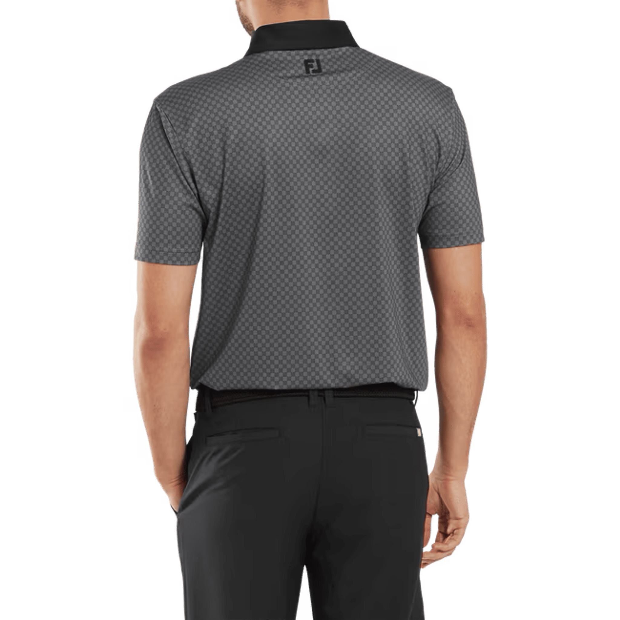 Footjoy Checker Jacquard Polo Herren