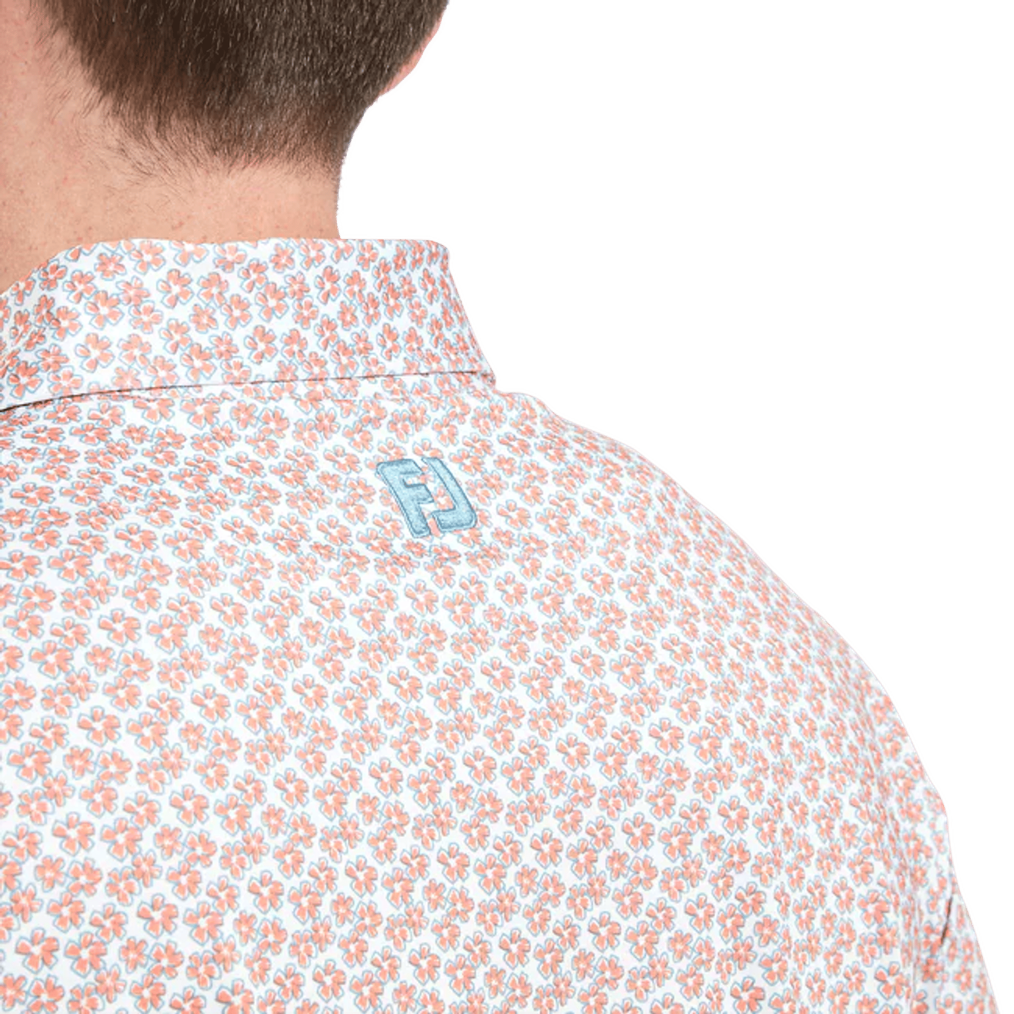 Footjoy Floral Sketch Print Polo Herren