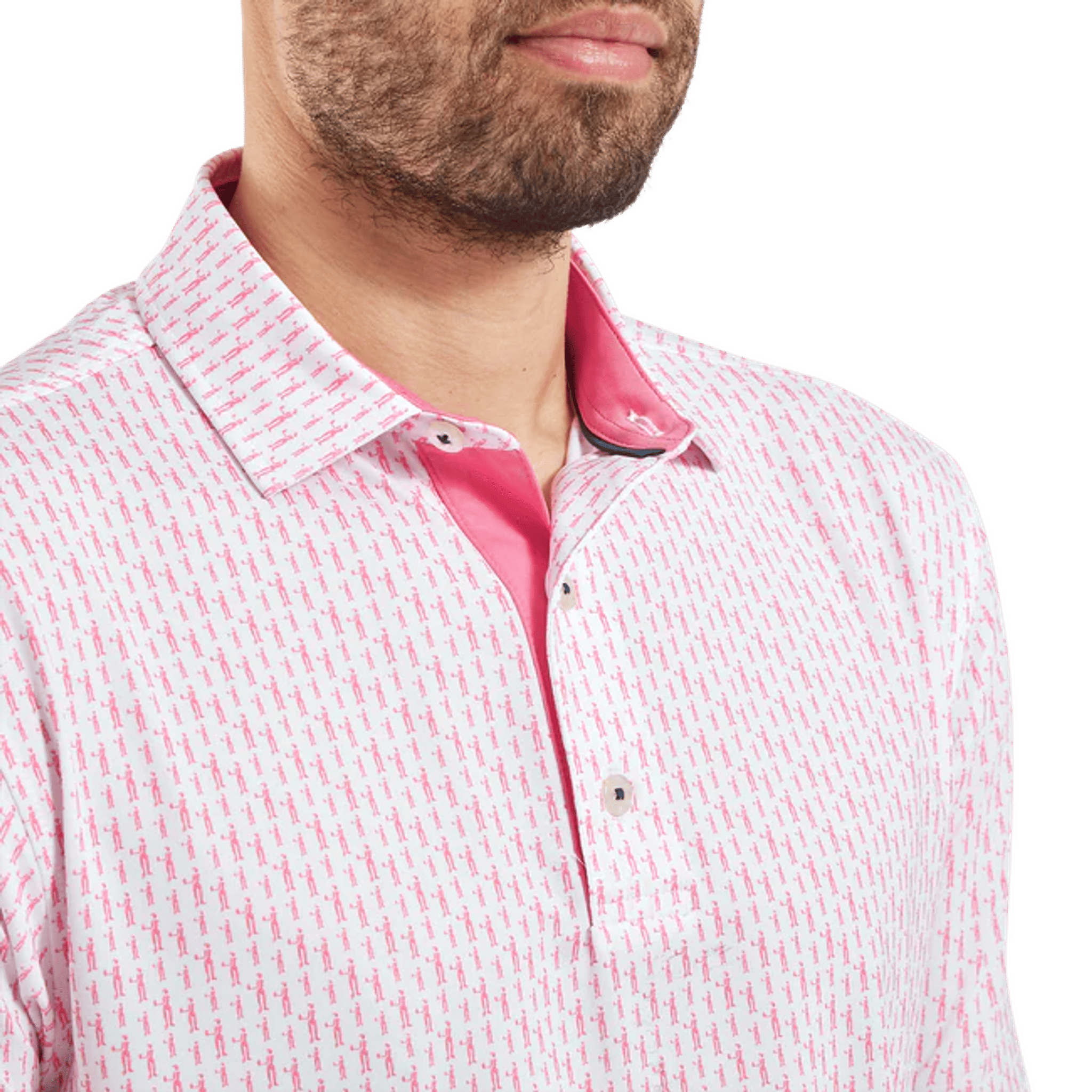 Footjoy Figure Print Polo Herren
