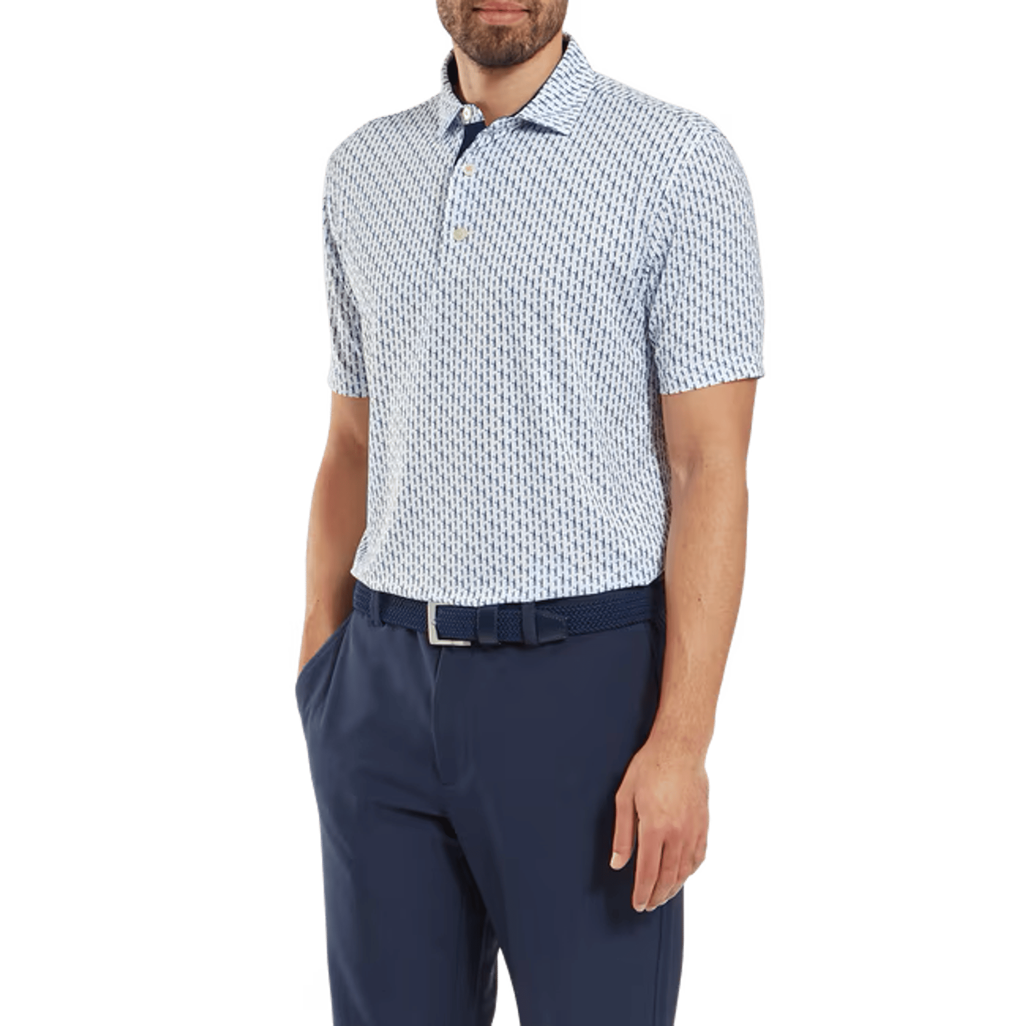 Footjoy Figure Print Polo Herren