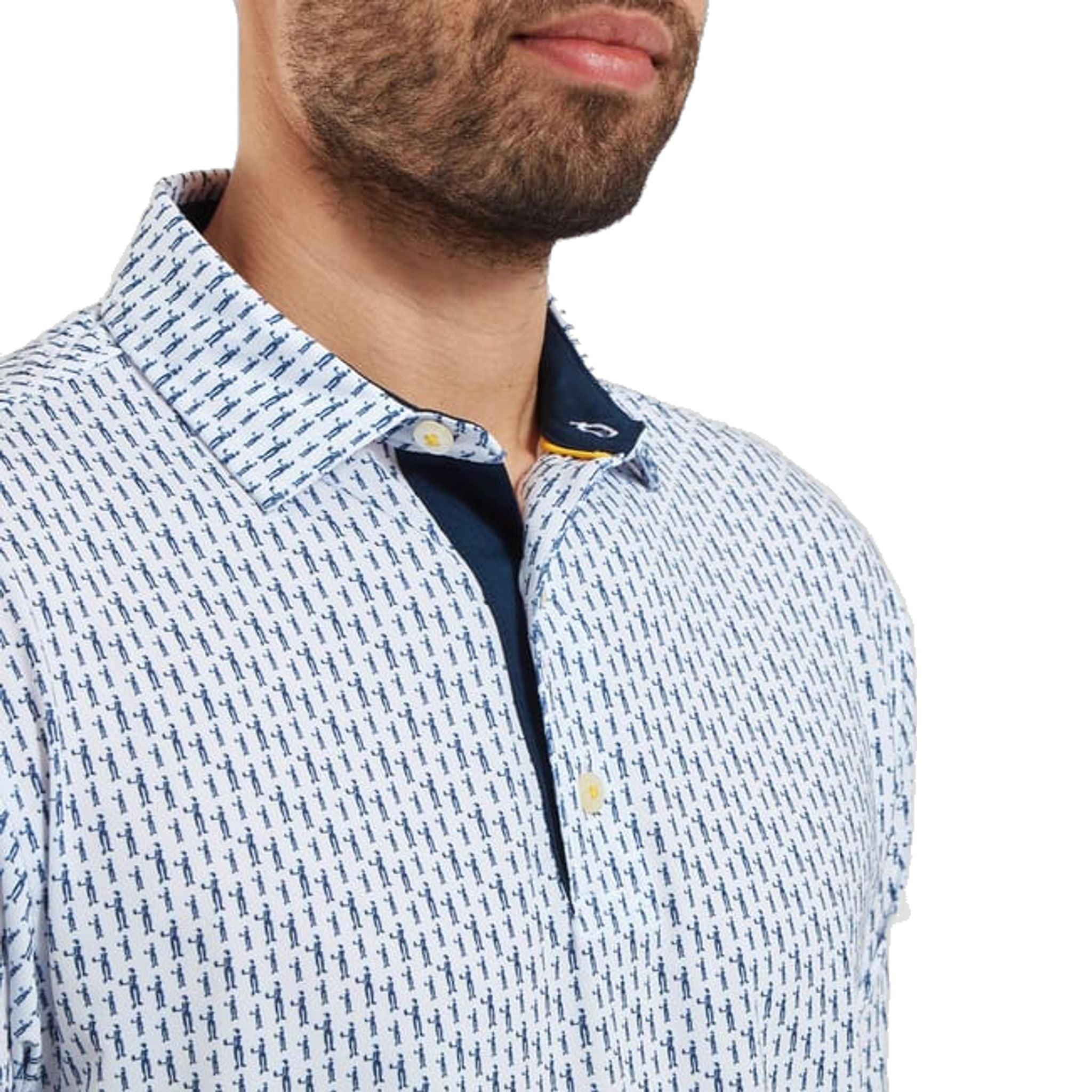 Footjoy Figure Print Polo Herren