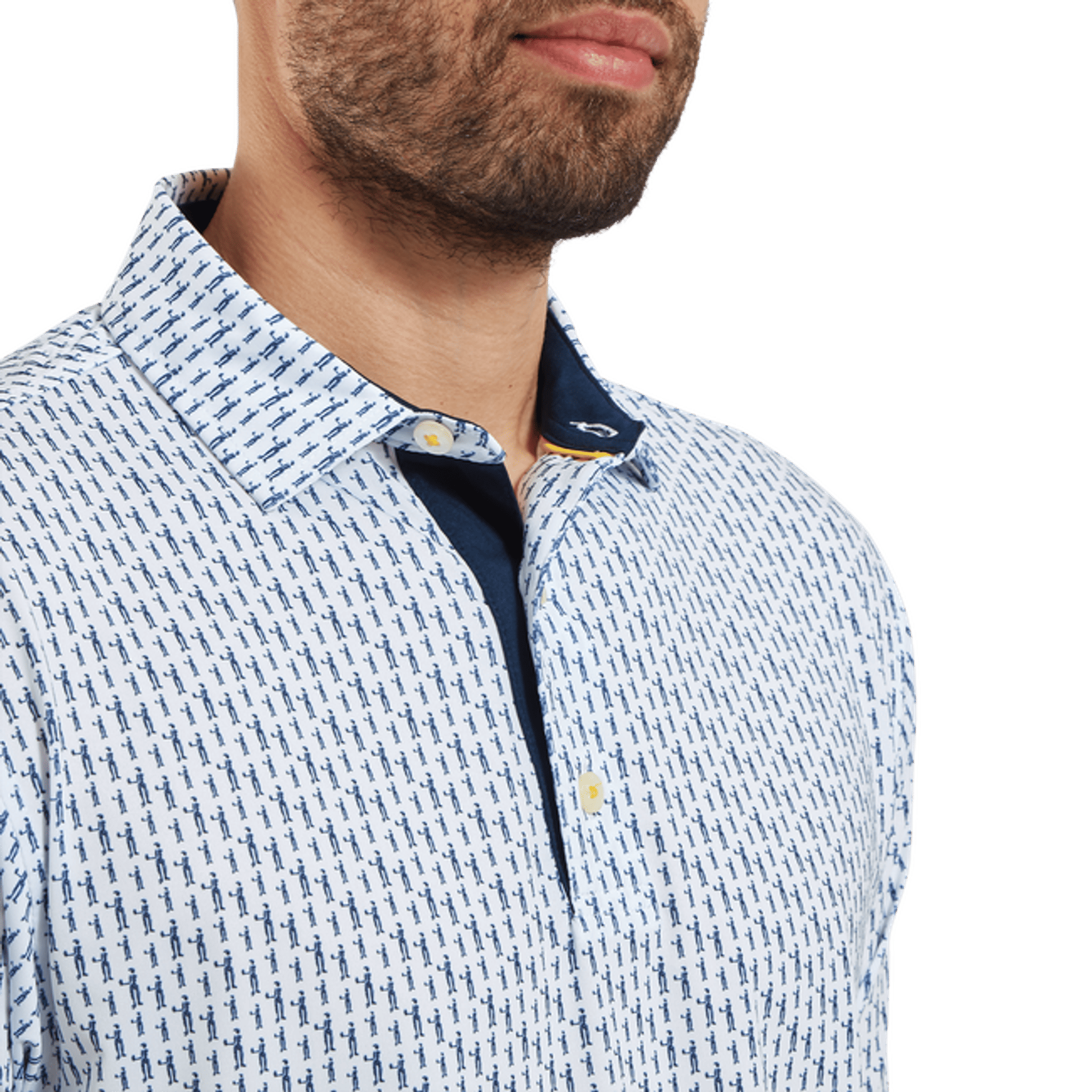 Footjoy Figure Print Polo Herren
