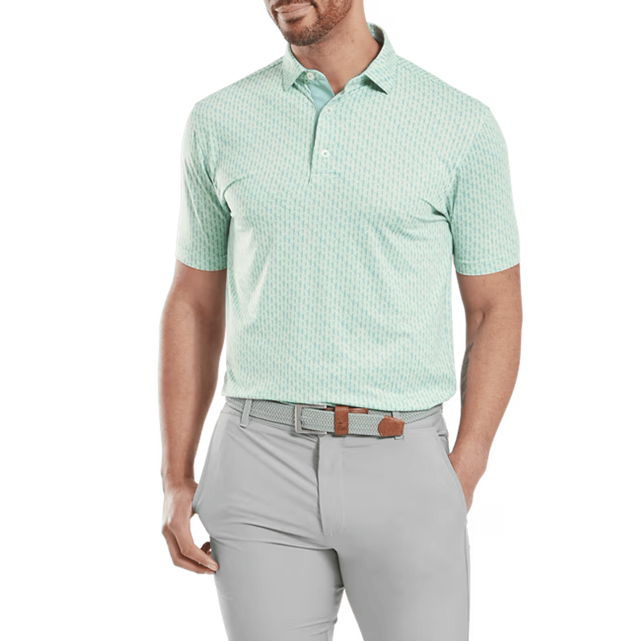 Footjoy Figure Print Polo Herren