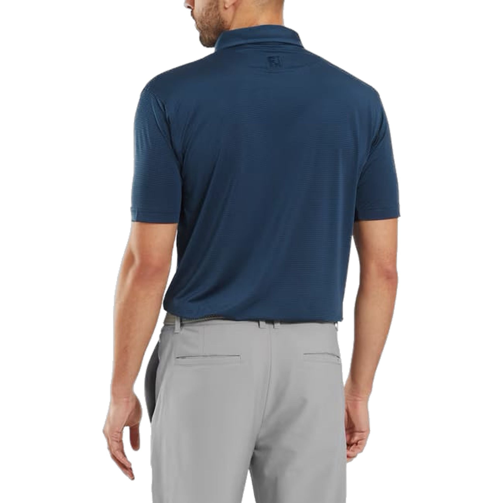 Footjoy Micro Feeder Stripe Lisle Polo Herren