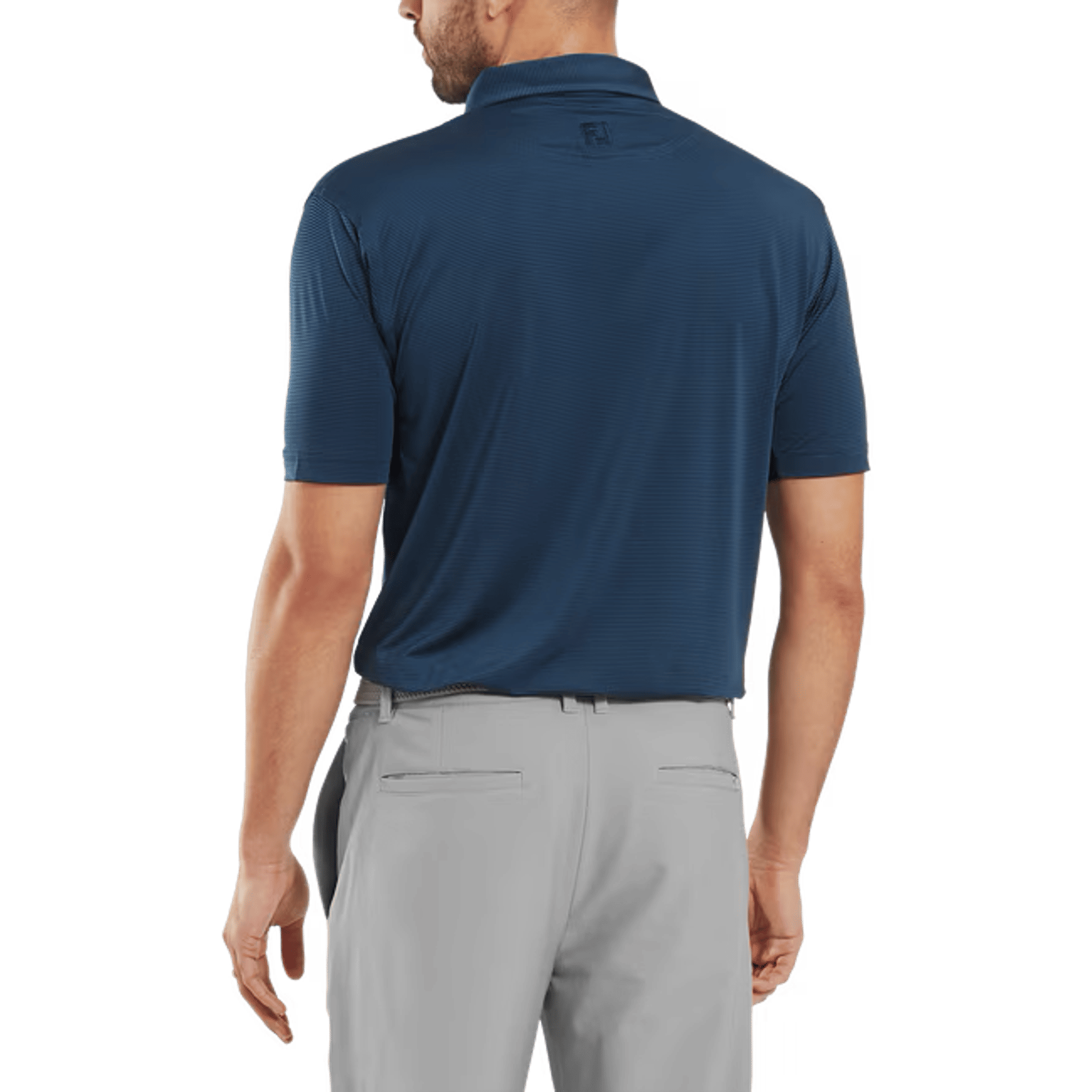 Footjoy Micro Feeder Streifen Polo Herren