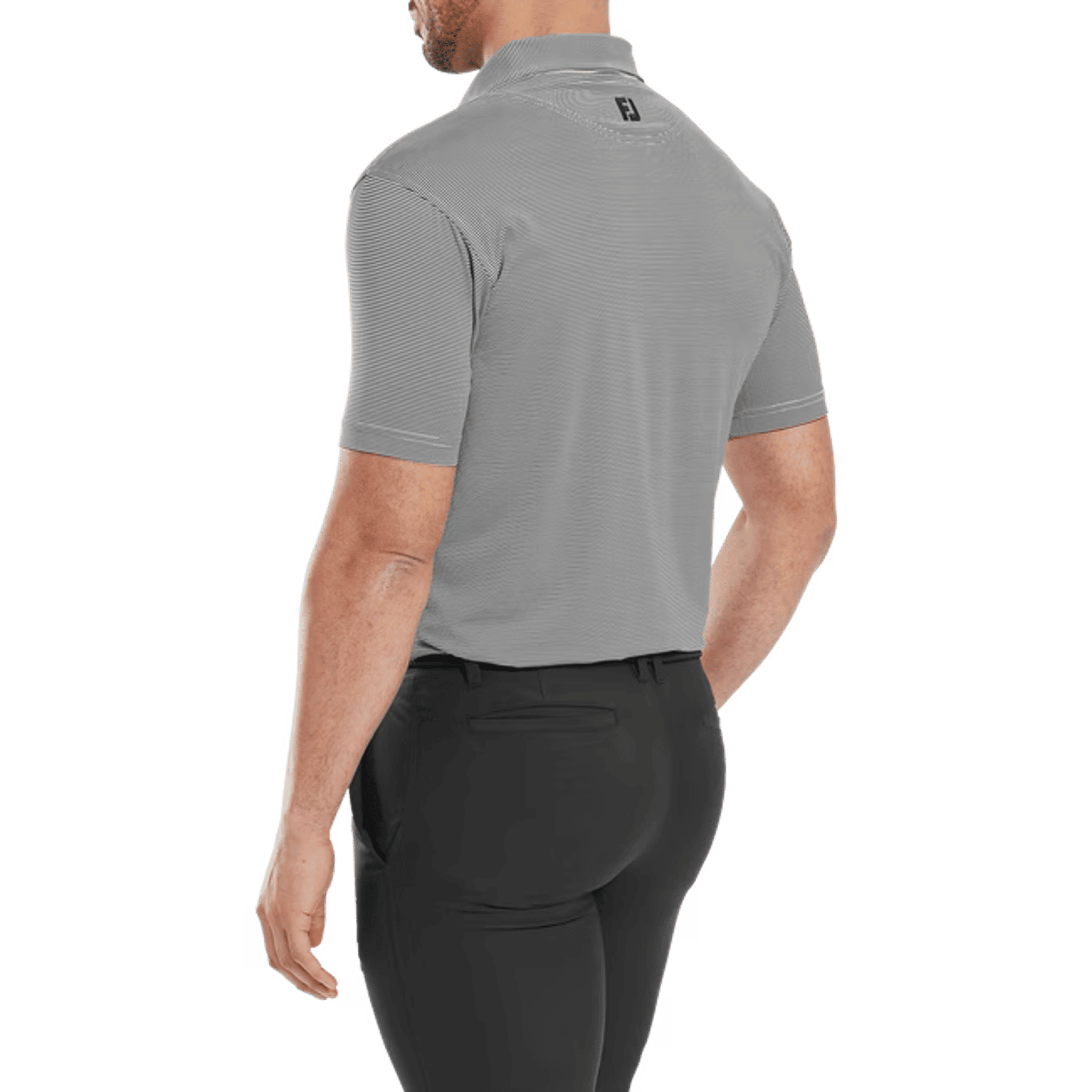 Footjoy Micro Feeder Streifen Polo Herren
