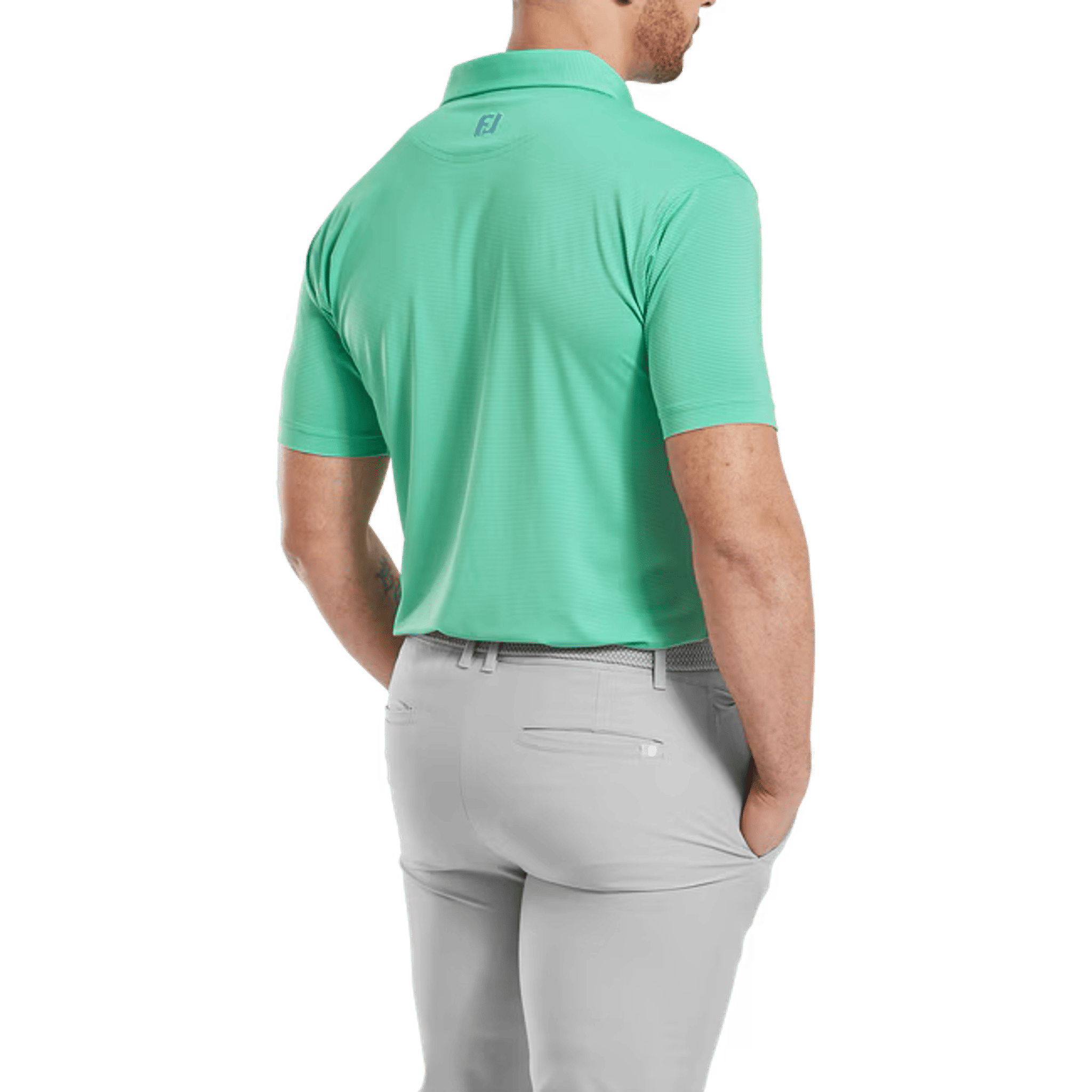 Footjoy Micro Feeder Streifen Polo Herren