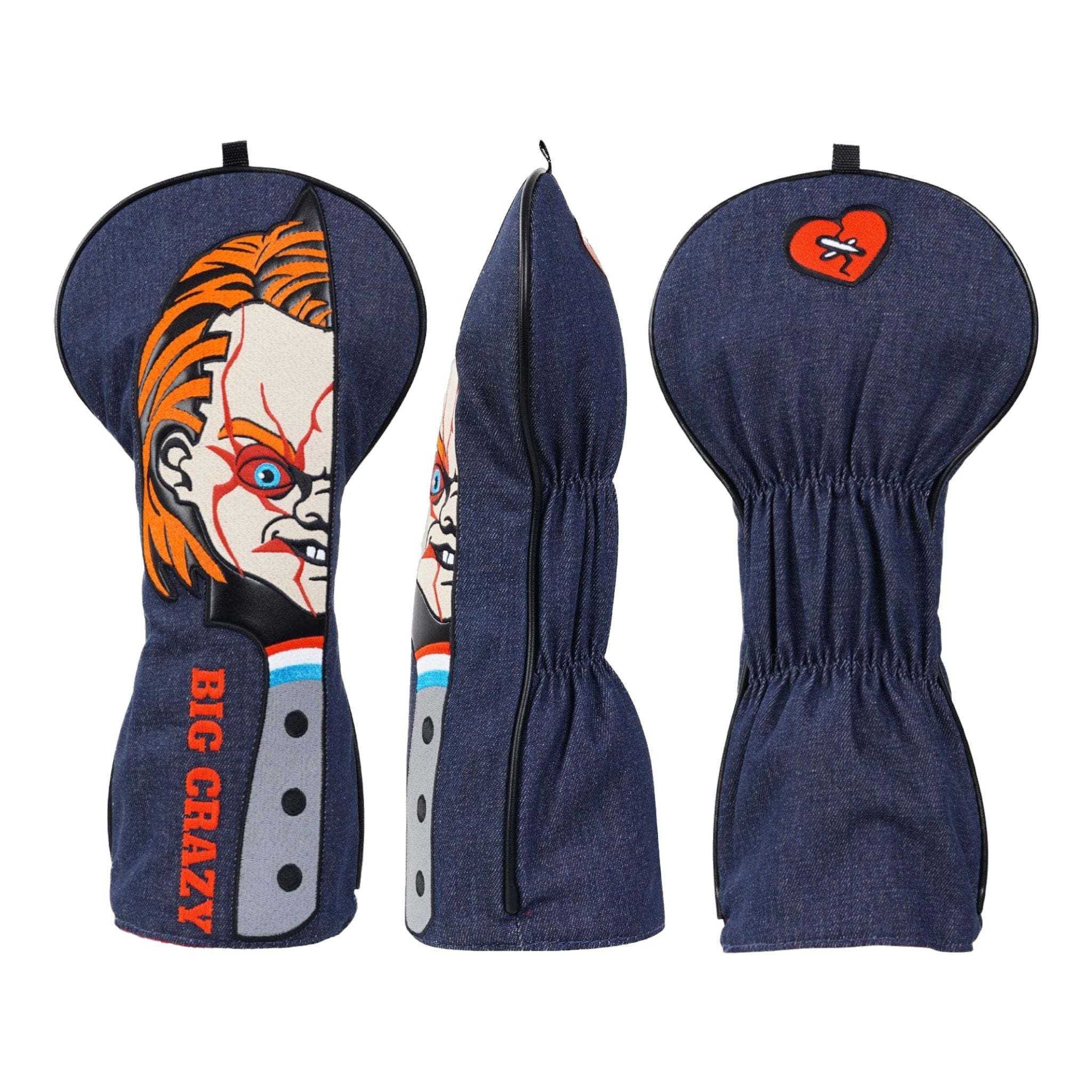 Emroydered Headcovers Scary Man Driver Headcover