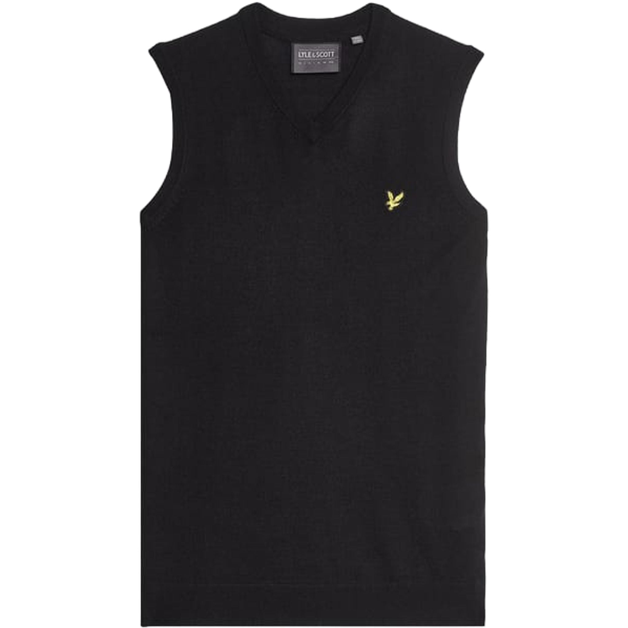 Lyle & Scott Merino Blend Knitted V-Neck Vest Herren