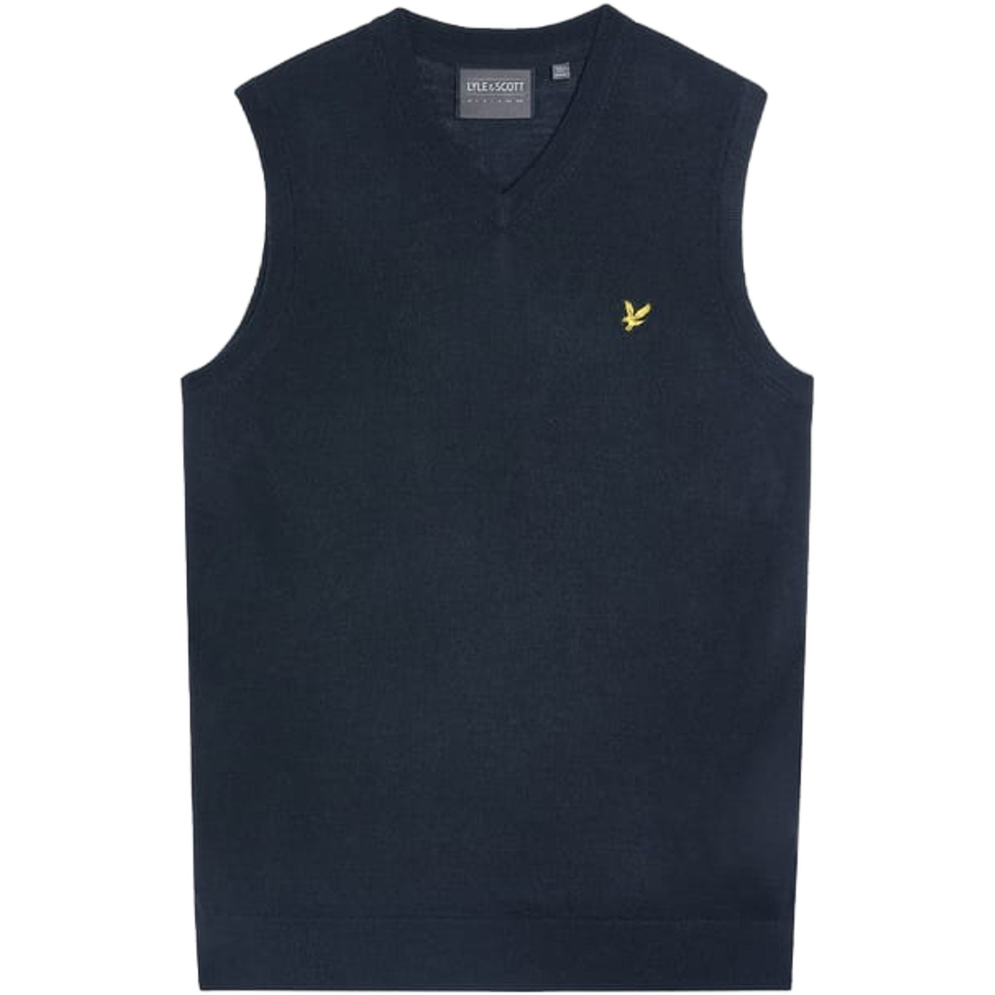Lyle & Scott Merino Blend Knitted V-Neck Vest Herren