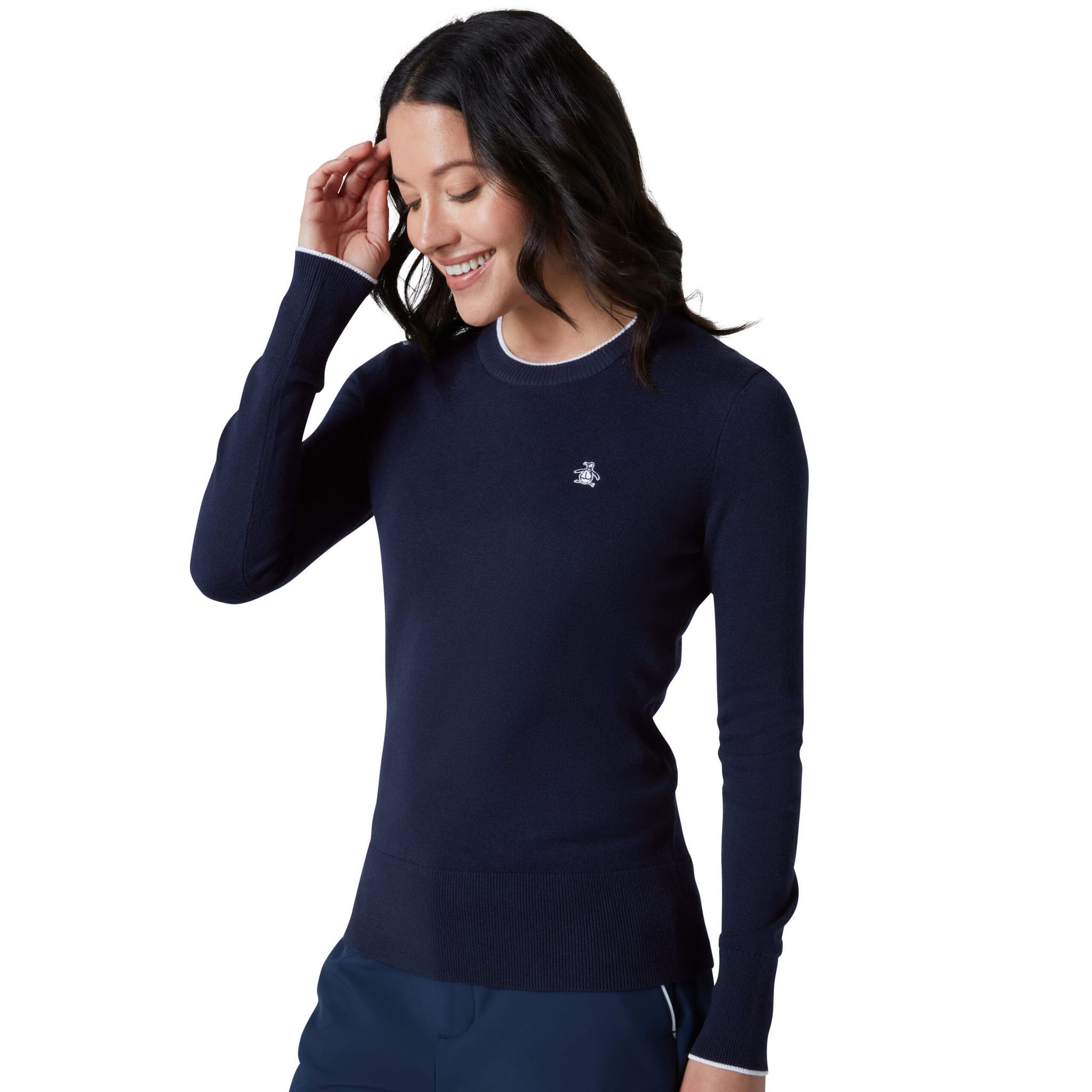 Original Penguin Solid Pullover Damen