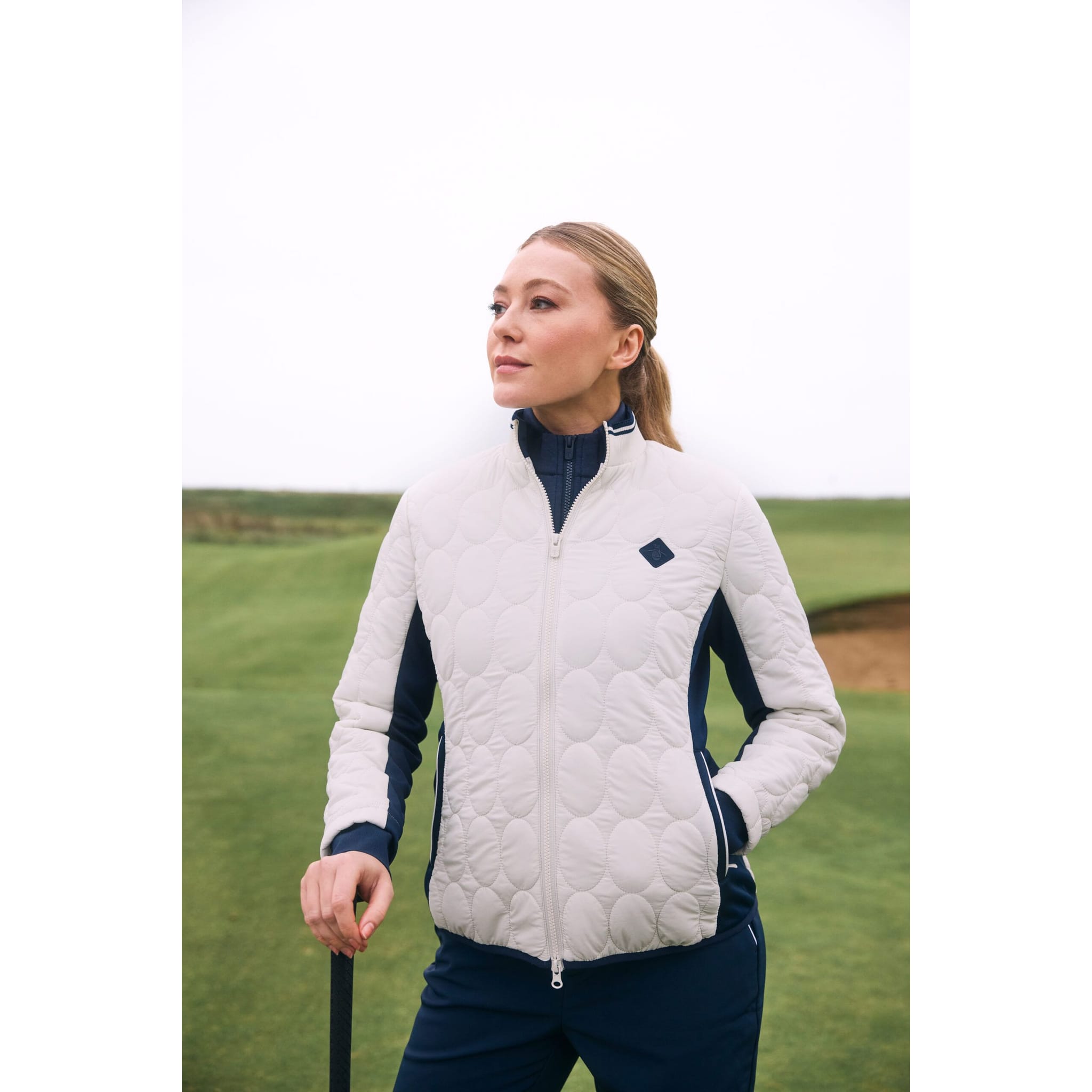 Original Penguin Quilted Puffer Jacke Damen