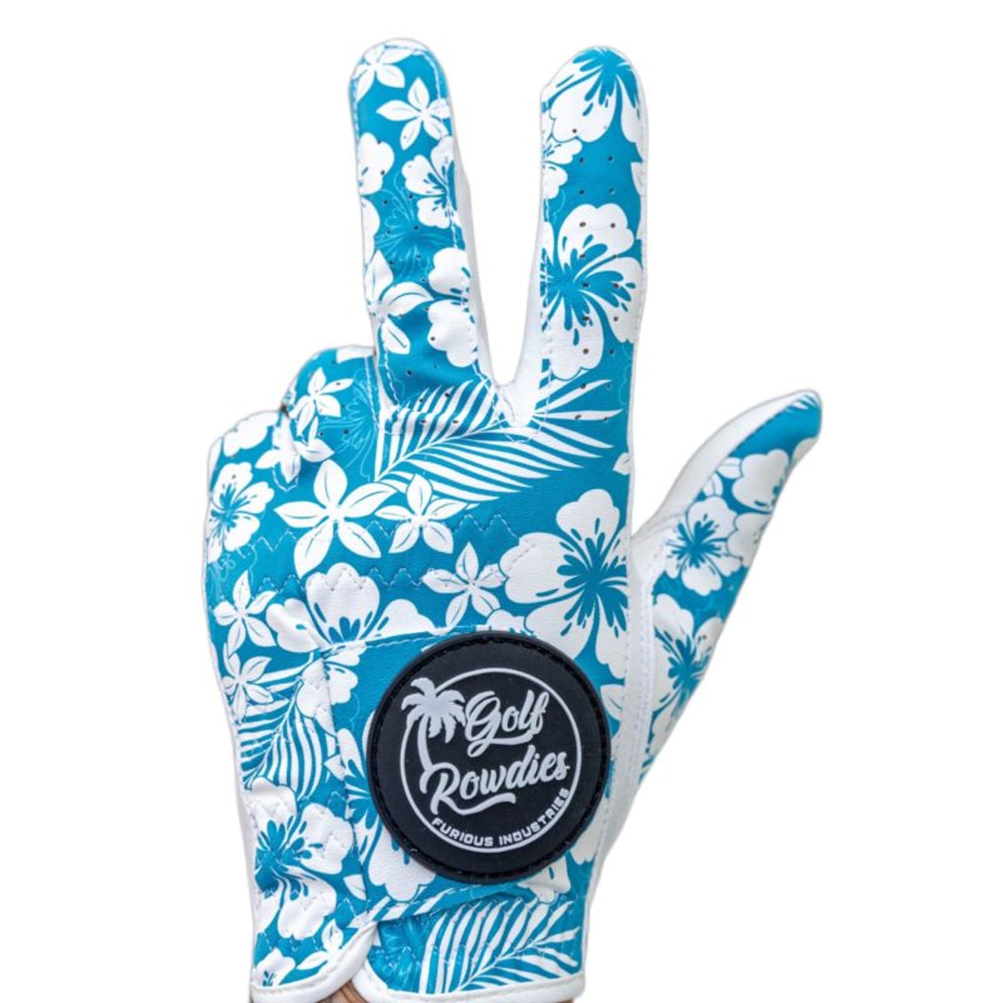 Golf Rowdies Hibiskus Handschuh Herren
