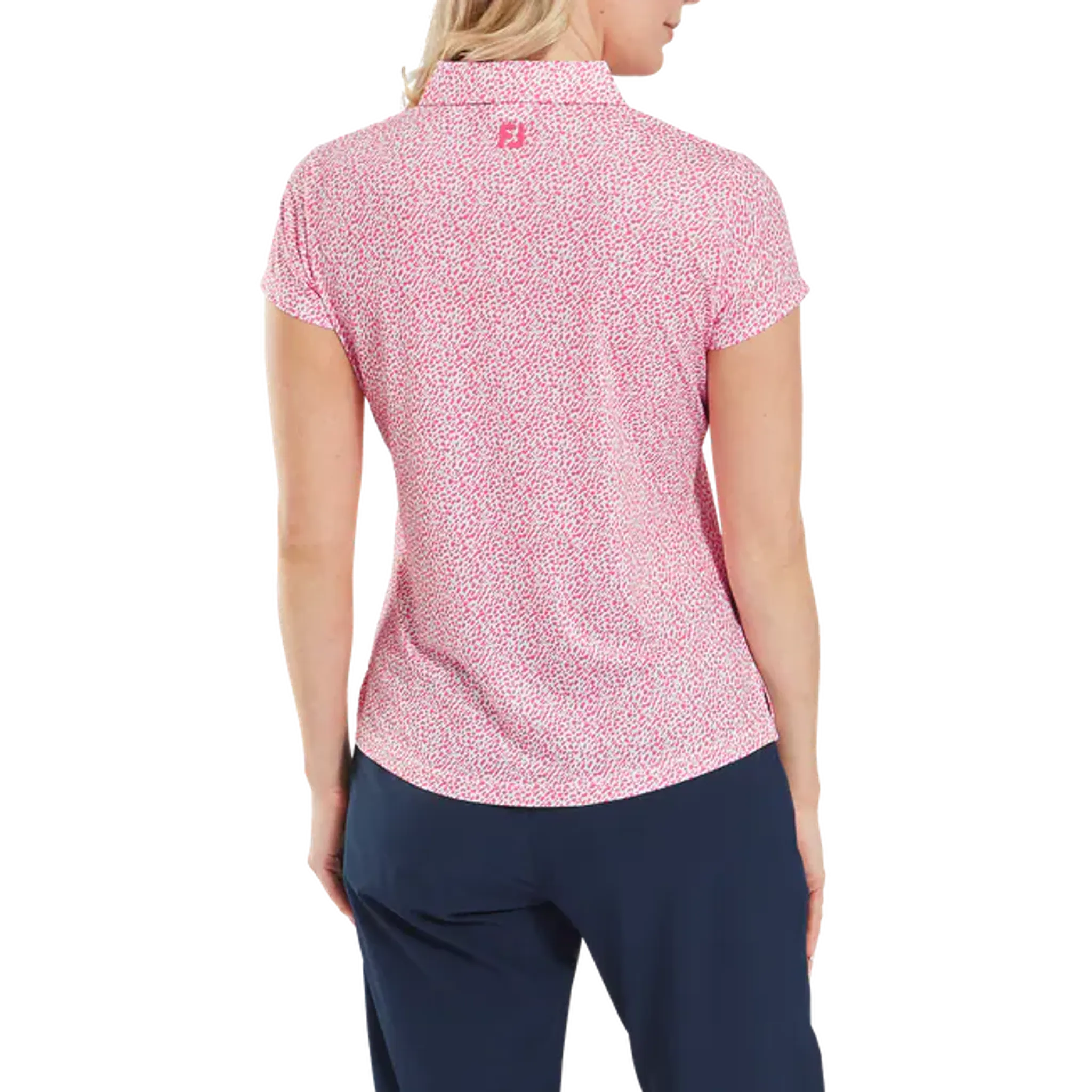 Footjoy Animal Print Cap Sleeve Lisle Polo