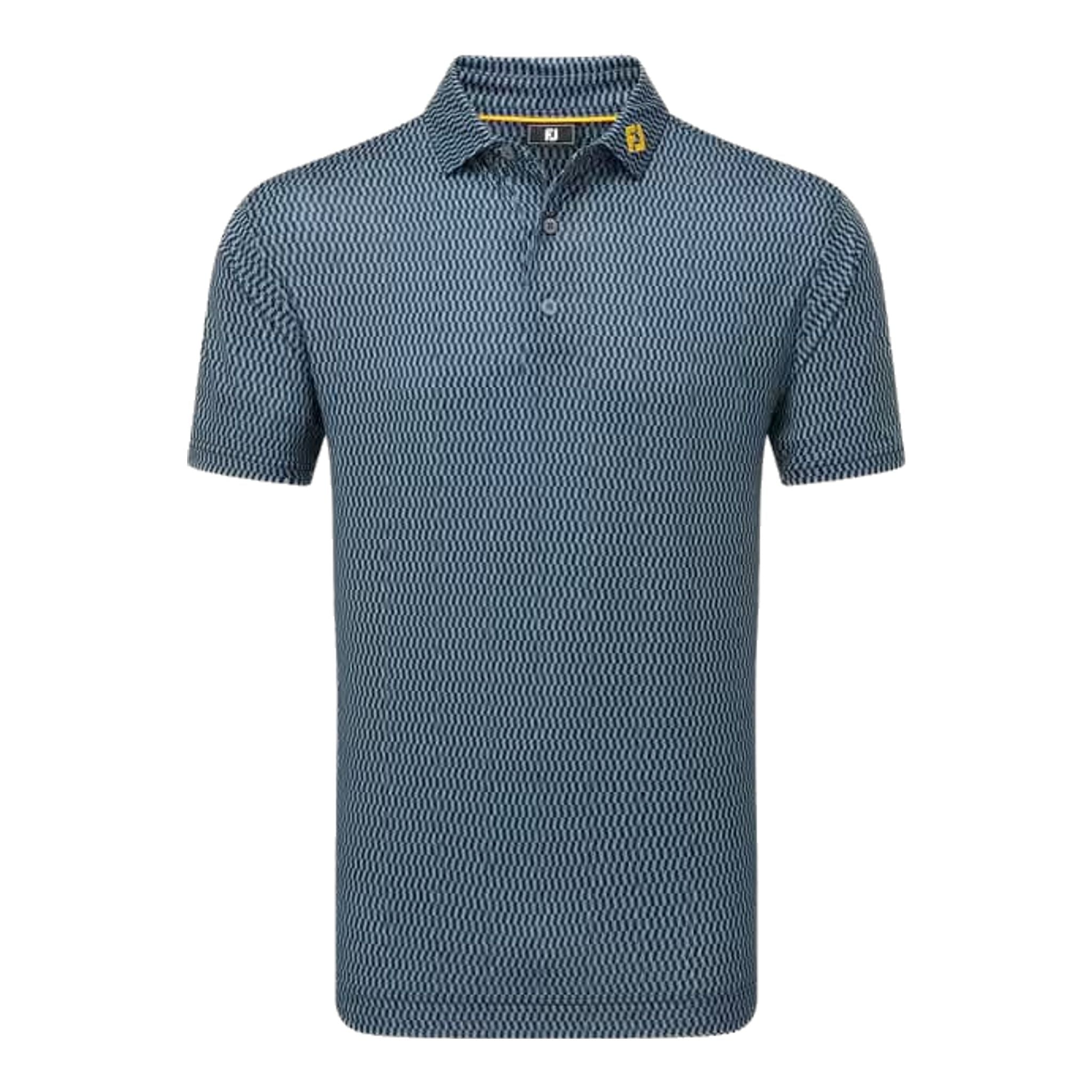 Footjoy Wiggle Print Lisle Polo Herren