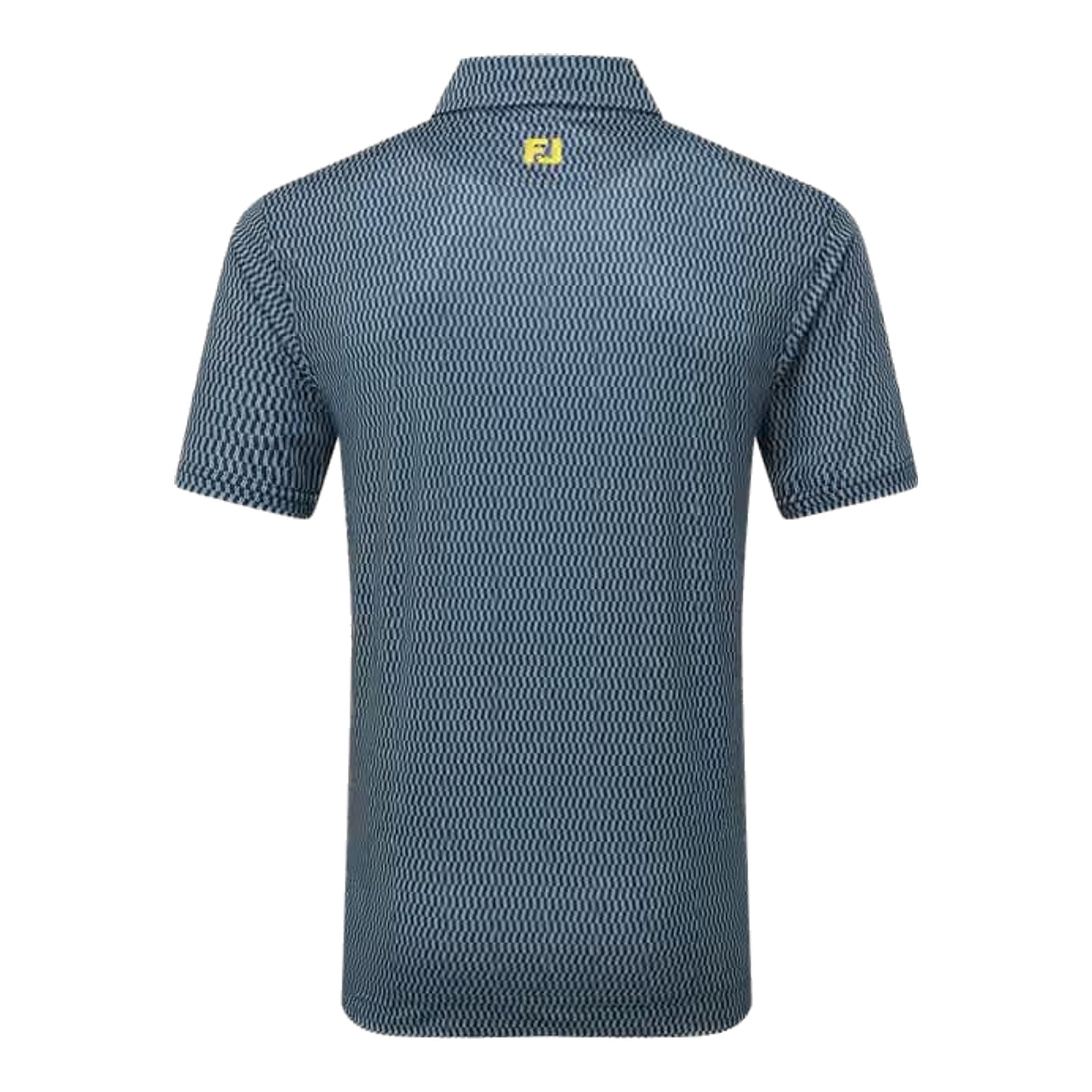 Footjoy Wiggle Print Lisle Polo Herren