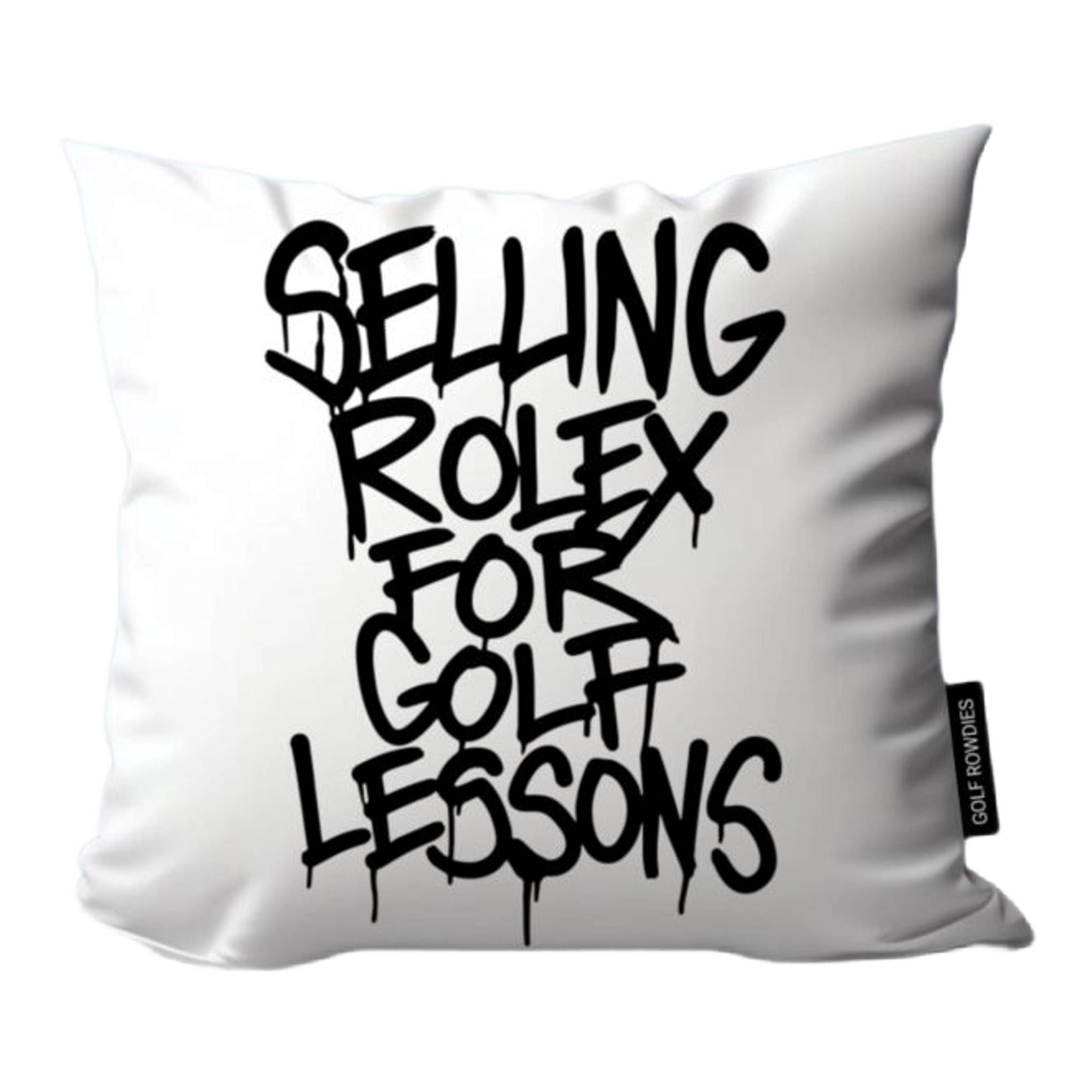 Golf Rowdies Selling Rolex for Golf Lessons Kissenhülle