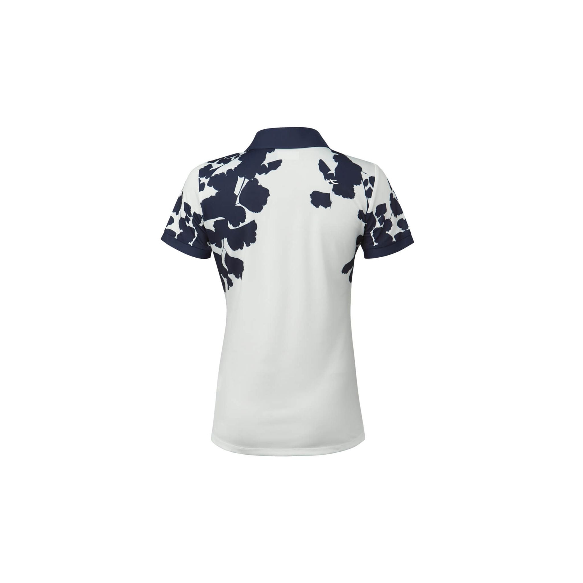 Kjus W Enya Printed SS Polo White/Atlanta Blue Damen