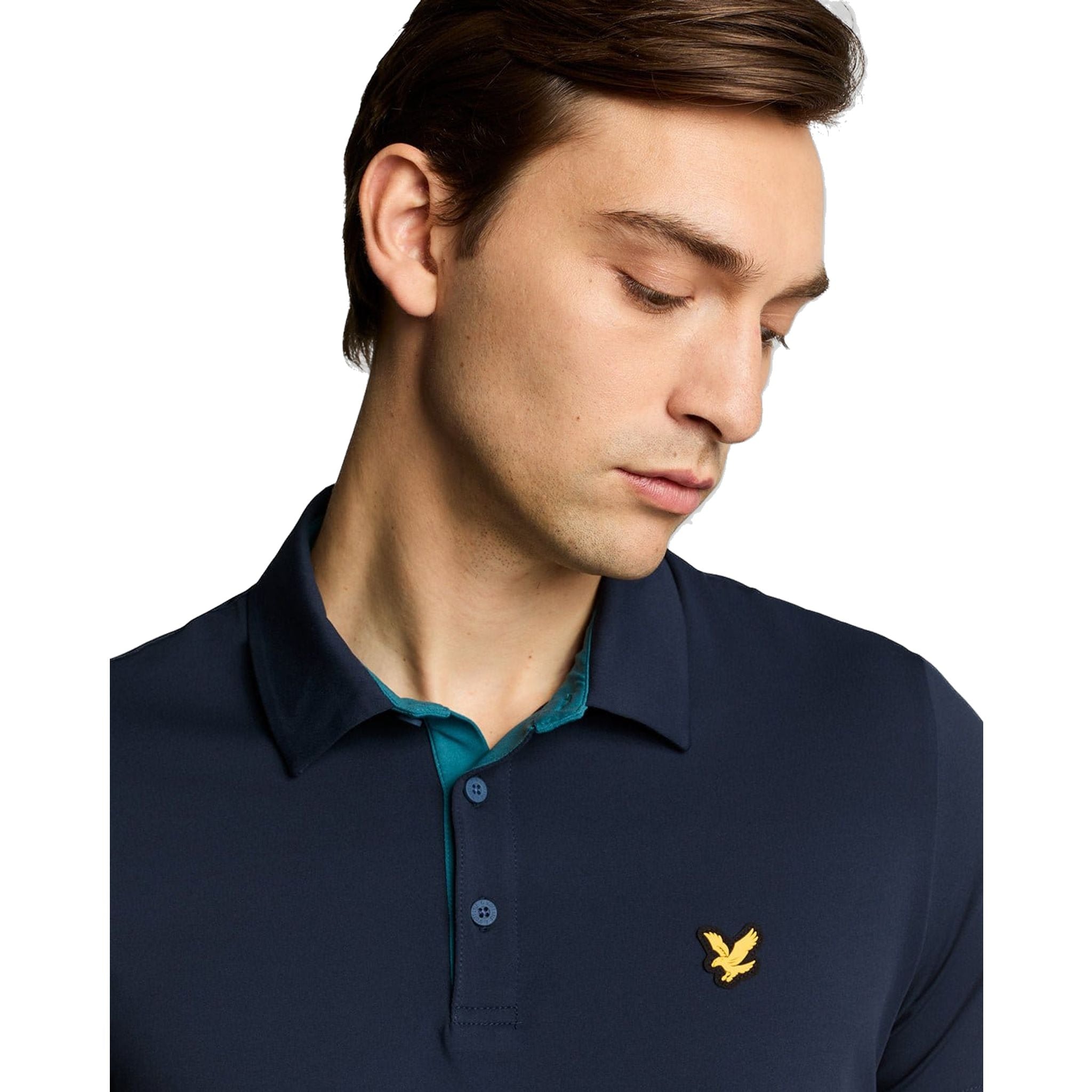 Pánska polokošela Lyle & Scott Contrast Placket