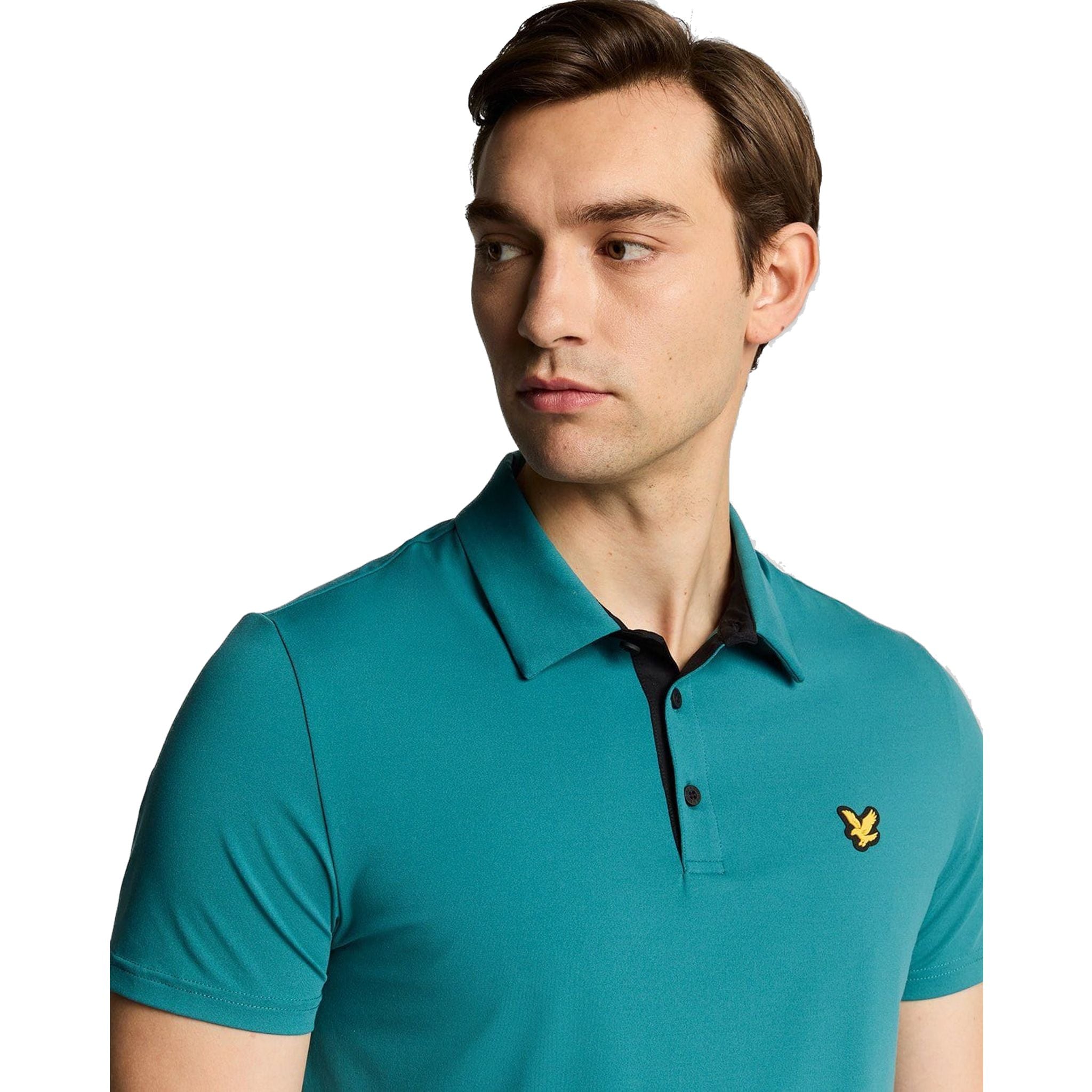 Pánska polokošela Lyle & Scott Contrast Placket