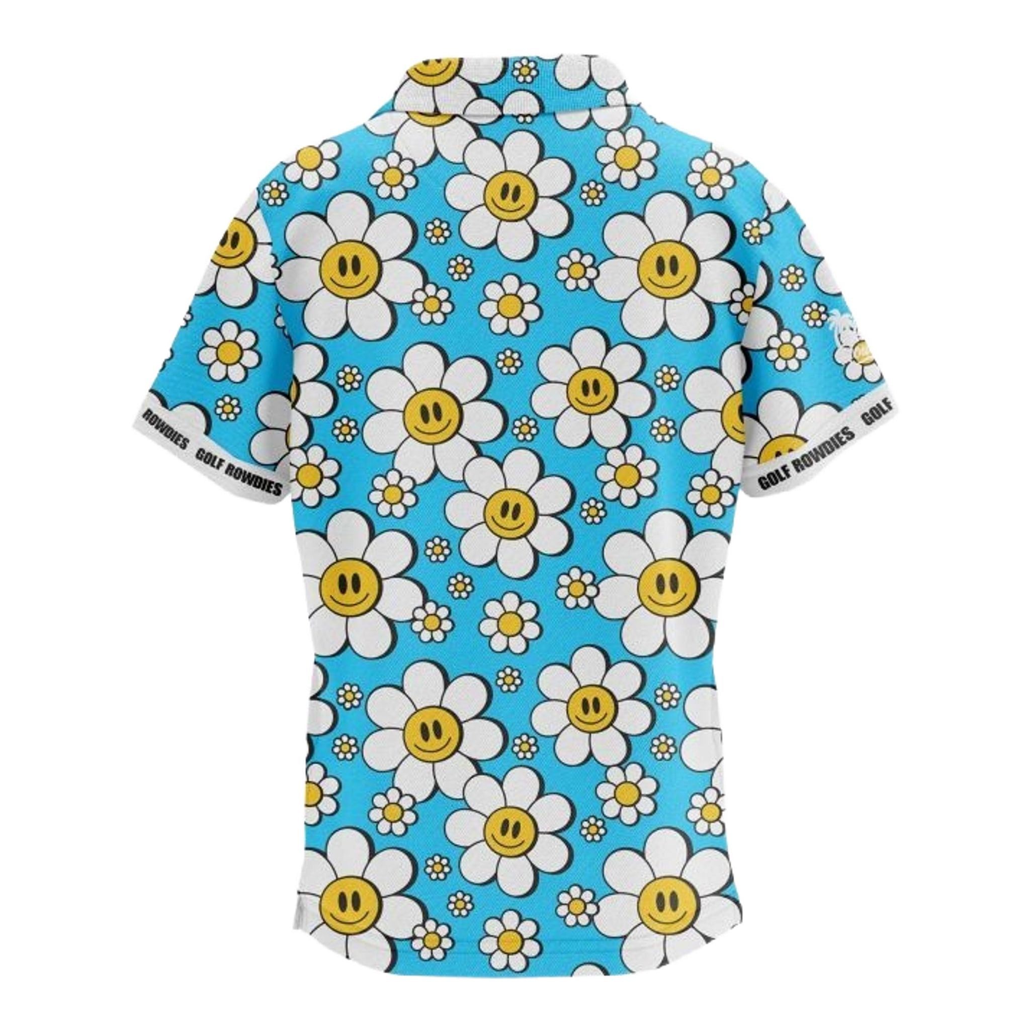Golf Rowdies Happy Flower Junior Polo