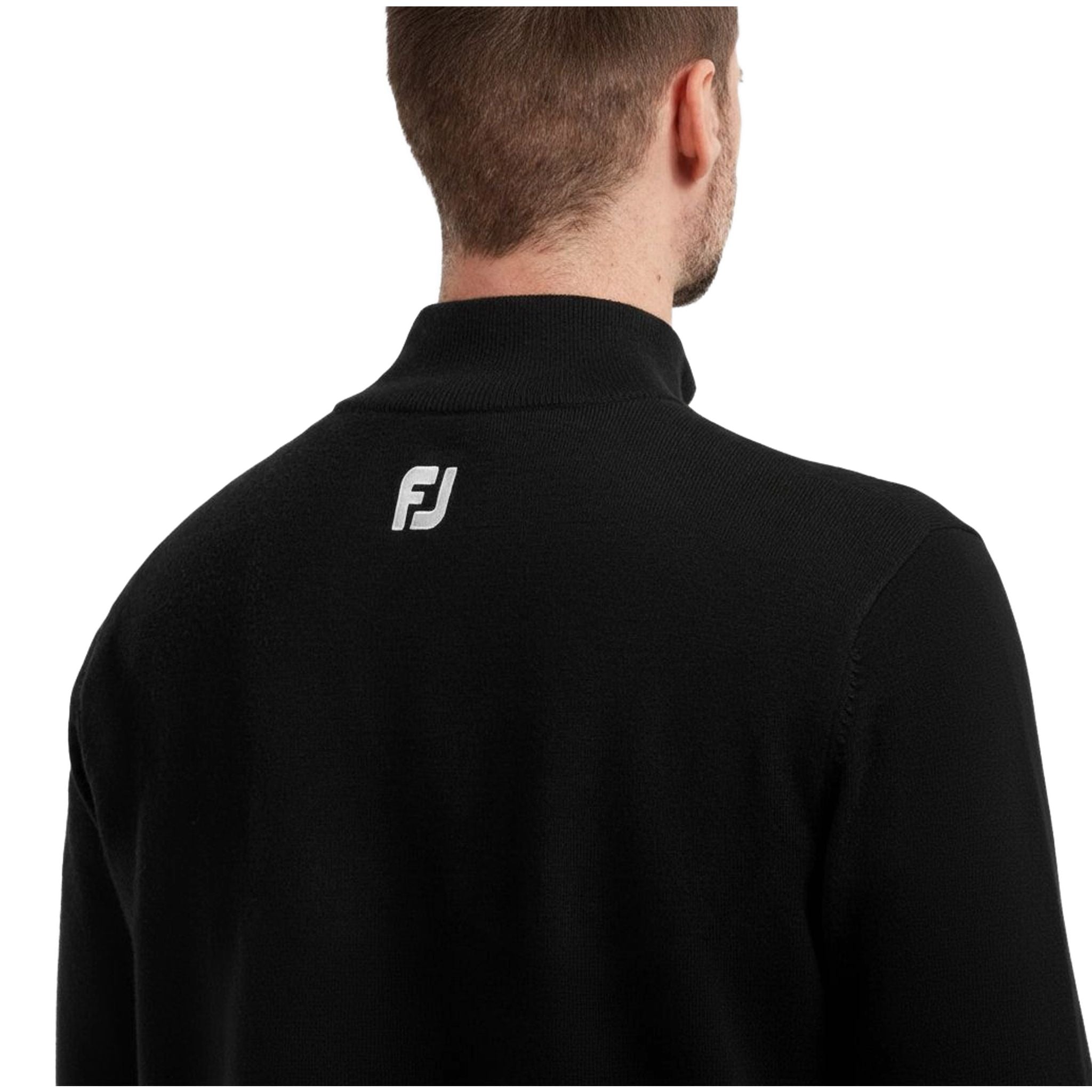 Footjoy Wool Blend Lined 1/2 Zip Pullover Herren